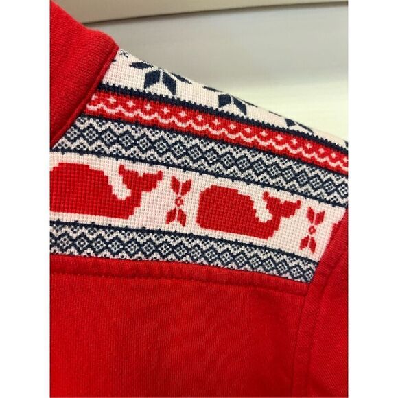 Simply Southern Red Whale Embroidered Quarter Zip Sweatshirt sz S - Picture 3 of 7